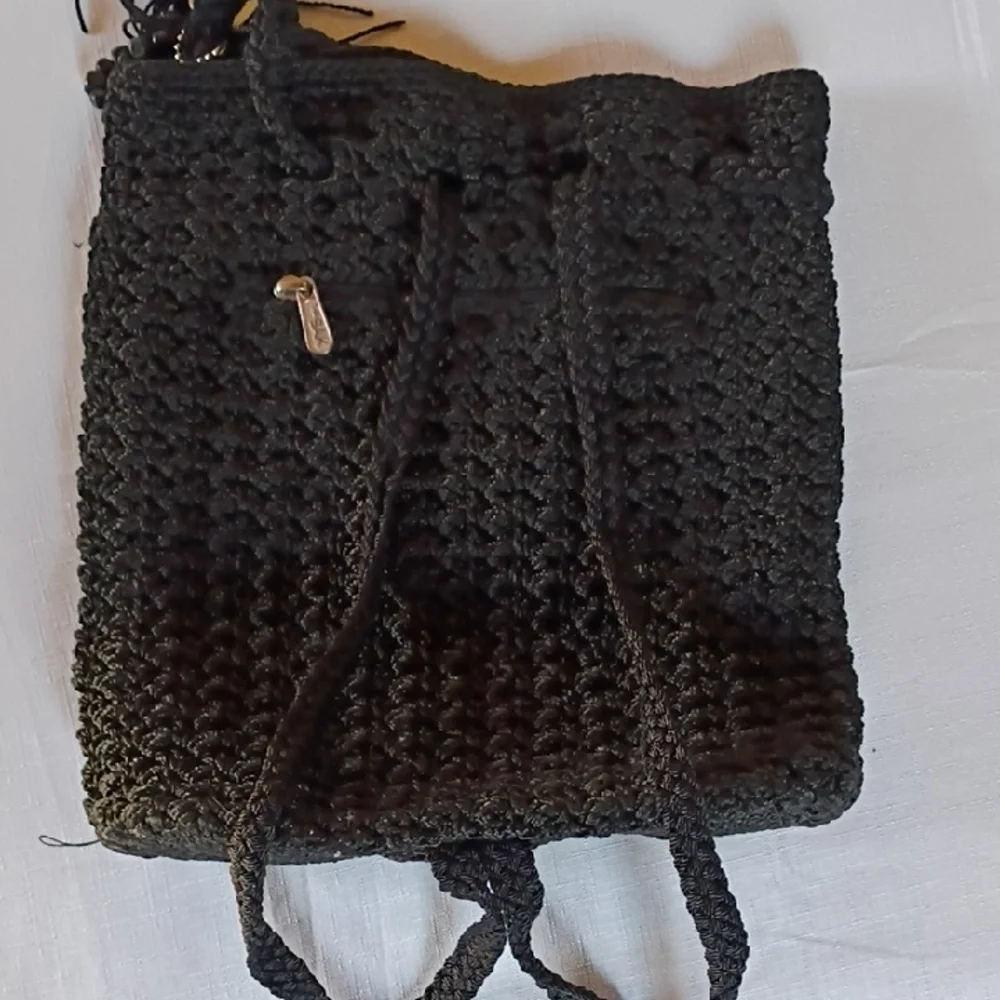 The Sak Black Crochet Backpack - Picture 3 of 10